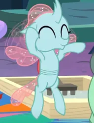 Size: 377x493 | Tagged: safe, derpibooru import, screencap, ocellus, uprooted, cropped, cute, diaocelles, eyes closed, flying, happy, image, png, solo
