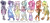 Size: 1024x467 | Tagged: safe, applejack, fluttershy, pinkie pie, rainbow dash, rarity, sci-twi, sunset shimmer, twilight sparkle, equestria girls, boots, crystal guardian, high heel boots, humane five, humane seven, humane six, image, png, shoes, simple background, transparent background