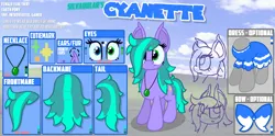 Size: 6000x2969 | Tagged: safe, artist:silvaqular, derpibooru import, oc, oc:cyanette, unofficial characters only, earth pony, pony, cutie mark, female, image, jewelry, looking at you, mare, necklace, png, solo