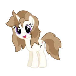Size: 720x720 | Tagged: artist needed, safe, derpibooru import, oc, oc:fluffymarsh, unofficial characters only, pony, derpibooru community collaboration, 2023 community collab, all fours, brown mane, cute, female, food, happy, image, mare, marshmallow, png, purple eyes, simple background, transparent background