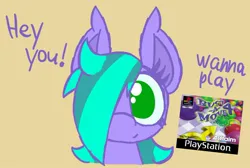 Size: 1326x891 | Tagged: safe, artist:silvaqular, derpibooru import, oc, oc:cyanette, unofficial characters only, earth pony, pony, busts a move 4, female, image, jpeg, looking at you, mare, solo