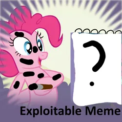 Size: 1024x1024 | Tagged: safe, derpibooru import, pinkie pie, earth pony, pony, derpibooru, drawing, exploitable meme, image, meme, meta, meta:exploitable meme, painting, png