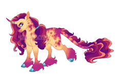 Size: 4200x2600 | Tagged: safe, artist:gigason, derpibooru import, oc, oc:nacreous, pony, unicorn, female, image, magical lesbian spawn, mare, obtrusive watermark, offspring, parent:nightmare moon, parent:sunset shimmer, png, simple background, solo, transparent background, unshorn fetlocks, watermark