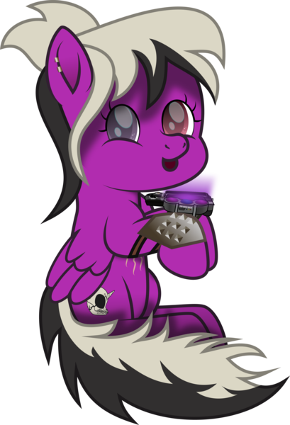 Size: 2926x4290 | Tagged: safe, artist:lincolnbrewsterfan, derpibooru import, oc, oc:sassy lost, unofficial characters only, pegasus, pony, fallout equestria, .svg available, :d, ^^, adorable face, chest, cute, cuteness overload, daaaaaaaaaaaw, derpibooru exclusive, ear piercing, earring, eyes closed, fallout equestria oc, female, folded wings, glow, heterochromia, image, inkscape, jewelry, large, leg guards, looking at you, mare, movie accurate, no base, ocbetes, open mouth, open smile, pegasus oc, piercing, pipbuck, png, purple eye, red eye, ruffled wing, scar, screen, simple background, skull, smiling, smiling at you, solo, spikes, strap, tail, transparent background, two toned mane, two toned tail, vector, weapons-grade cute, wings