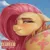 Size: 900x900 | Tagged: safe, artist:starblaze25, fluttershy, pegasus, pony, /mlp/, 4chan, blushing, butt, cloud, cropped, female, floppy ears, flutterbutt, image, lip bite, looking at you, looking back, looking back at you, mare, parental advisory label, png, solo, t:em/p/o