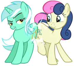 Size: 7800x7000 | Tagged: safe, artist:tardifice, derpibooru import, bon bon, lyra heartstrings, sweetie drops, earth pony, pony, unicorn, slice of life (episode), absurd resolution, butt to butt, butt touch, image, png, simple background, transparent background, vector