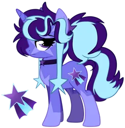 Size: 1280x1310 | Tagged: safe, artist:maximumpiracy, derpibooru import, oc, oc:shooting star, pony, unicorn, female, image, magical lesbian spawn, mare, offspring, parent:starlight glimmer, parent:trixie, parents:startrix, png, simple background, solo, transparent background