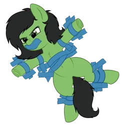Size: 1545x1573 | Tagged: source needed, suggestive, artist:smoldix, oc, oc:anonfilly, unofficial characters only, pony, angry, belly, female, filly, gag, image, png, simple background, solo, stuck, tape, tape gag, taped to the wall, transparent background, underhoof