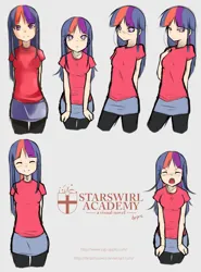 Size: 2000x2700 | Tagged: safe, artist:derpiihooves, derpibooru import, twilight sparkle, human, angry, clothes, concept art, cute, female, high res, humanized, image, looking at you, miniskirt, png, pose, shirt, simple background, skirt, socks, solo, starswirl academy, t-shirt, tai saito, thigh highs, tights, tsundere, tsunlight sparkle, twiabetes, visual novel