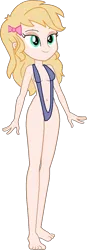 Size: 528x1511 | Tagged: suggestive, artist:invisibleink, derpibooru import, oc, oc:invisibleinkdoodles, unofficial characters only, equestria girls, bedroom eyes, belly button, bikini, breasts, clothes, image, png, simple background, sling bikini, solo, swimsuit, transparent background, vector