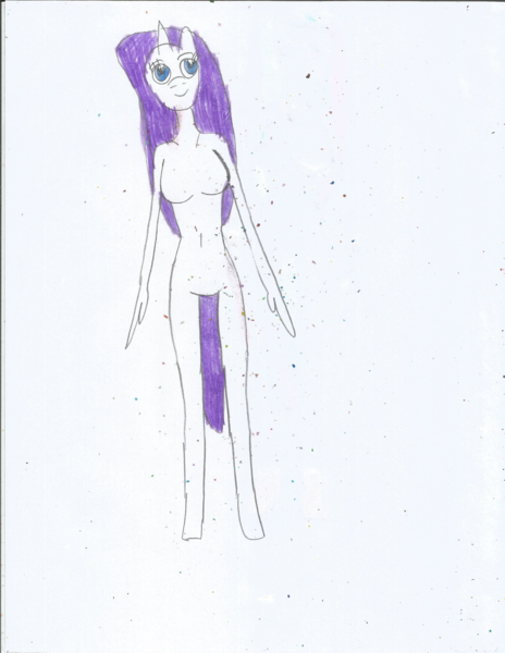 Size: 1700x2200 | Tagged: questionable, artist:justinandrew1984, rarity, anthro, barbie doll anatomy, image, nudity, png