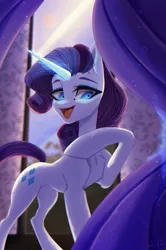 Size: 2159x3256 | Tagged: safe, artist:maybeweed, derpibooru import, rarity, pony, unicorn, female, glow, glowing horn, high res, horn, image, mare, png, solo