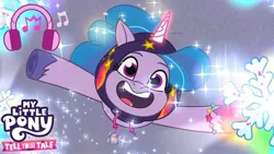 Size: 1280x720 | Tagged: safe, derpibooru import, screencap, izzy moonbow, unicorn, my little pony: tell your tale, spoiler:g5, spoiler:my little pony: tell your tale, spoiler:tyts01e34, alternate hairstyle, g5, image, jpeg, music, sneaksy, sneaksy strikes again, street heart, youtube thumbnail