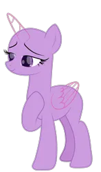 Size: 1854x3150 | Tagged: safe, artist:existencecosmos188, derpibooru import, oc, unofficial characters only, alicorn, pony, alicorn oc, bald, base, eyelashes, female, hoof on chest, horn, image, mare, png, simple background, solo, transparent background, wings