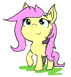 Size: 536x581 | Tagged: safe, artist:phillypu, derpibooru import, fluttershy, pegasus, pony, chibi, image, png, solo