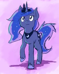 Size: 2322x2919 | Tagged: safe, artist:phillypu, derpibooru import, princess luna, alicorn, pony, image, png, solo