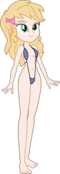 Size: 528x1511 | Tagged: suggestive, artist:invisibleink, derpibooru import, oc, oc:invisibleinkdoodles, unofficial characters only, equestria girls, bedroom eyes, belly button, bikini, breasts, clothes, female, image, mascara, png, simple background, sling bikini, swimsuit, transparent background, vector