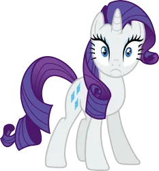 Size: 3000x3223 | Tagged: safe, artist:cloudyglow, derpibooru import, rarity, pony, three's a crowd, image, png, solo, vector