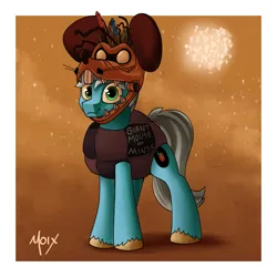 Size: 4000x4000 | Tagged: safe, artist:supermoix, derpibooru import, oc, pegasus, pony, clothes, costume, cute, giant mouse of minsk, gift art, halloween, halloween 2022, halloween costume, holiday, image, looking at you, png, simple background, solo