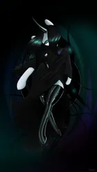 Size: 4285x7610 | Tagged: safe, artist:tenenbris, derpibooru import, oc, oc:culpa, semi-anthro, unicorn, image, latex, png, space