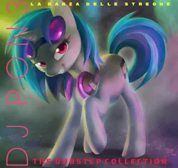 Size: 720x681 | Tagged: safe, artist:dawnfire, edit, unauthorized edit, vinyl scratch, pony, unicorn, album cover, colored pupils, female, headphones, high res, image, jpeg, mare, solo, sunglasses, text