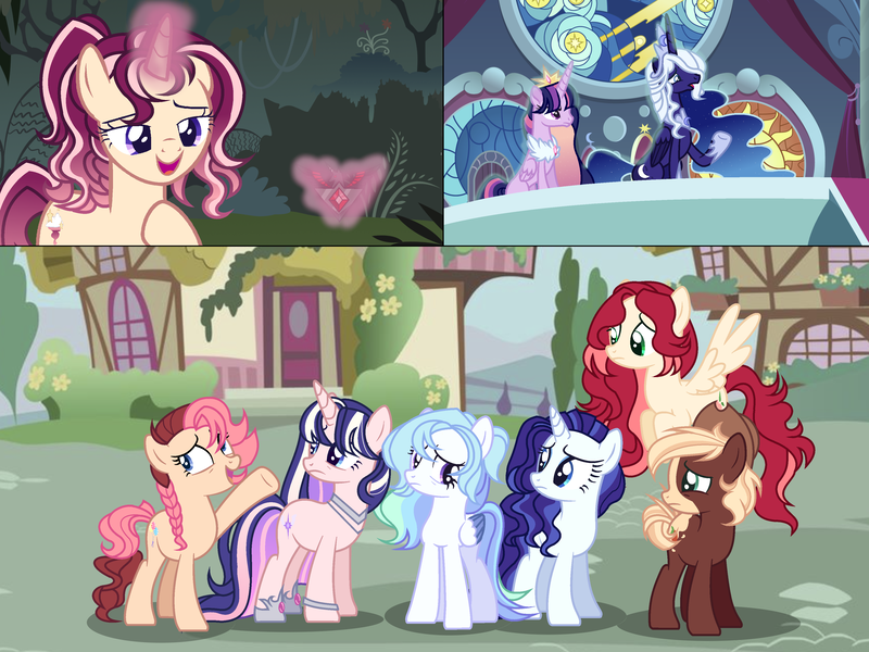 Size: 3806x2856 | Tagged: safe, artist:wonnie-honey-bee, derpibooru import, princess luna, twilight sparkle, twilight sparkle (alicorn), oc, oc:astral starling, oc:astral starling sentry, oc:cloudburst, oc:cresenda, oc:ginger gold, oc:magnolia, oc:morning gleam, oc:toffee nut, alicorn, earth pony, pegasus, pony, unicorn, alicorn amulet, alternate design, base used, earth pony oc, eyes closed, female, horn, image, magical lesbian spawn, male, mare, next generation, offspring, parent:applejack, parent:big macintosh, parent:cheese sandwich, parent:fancypants, parent:flash sentry, parent:fluttershy, parent:pinkie pie, parent:rainbow dash, parent:rarity, parent:soarin', parent:starlight glimmer, parent:sunset shimmer, parent:trouble shoes, parent:troubleshoes clyde, parent:twilight sparkle, parents:cheesepie, parents:flashlight, parents:fluttermac, parents:raripants, parents:shimmerglimmer, parents:soarindash, parents:troublejack, pegasus oc, png, smiling, stallion, unicorn oc, wings