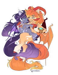 Size: 3990x5182 | Tagged: safe, artist:kez, derpibooru import, oc, oc:evanti, oc:rivibaes, unofficial characters only, bat pony, pony, bat pony oc, bat wings, horns, image, png, simple background, transparent background, wings