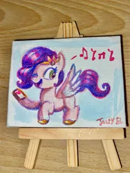 Size: 1536x2048 | Tagged: safe, artist:jowybean, derpibooru import, pipp petals, canvas, g5, image, irl, jpeg, photo, traditional art