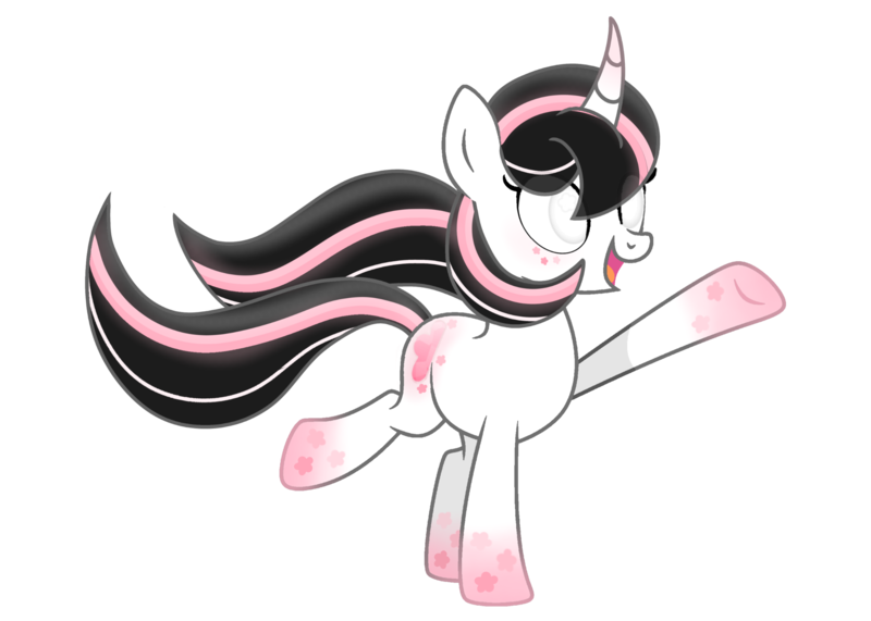 Size: 2240x1600 | Tagged: safe, artist:mint-light, artist:taoyvfei, derpibooru import, oc, oc:taoyvfei, unofficial characters only, unicorn, base, horn, image, png, rainbow power, rainbow power-ified, simple background, solo, transparent background, unicorn oc