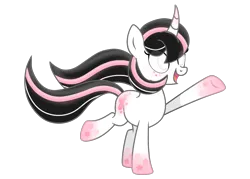 Size: 2240x1600 | Tagged: safe, artist:mint-light, artist:taoyvfei, derpibooru import, oc, oc:taoyvfei, unofficial characters only, unicorn, base, horn, image, png, rainbow power, rainbow power-ified, simple background, solo, transparent background, unicorn oc