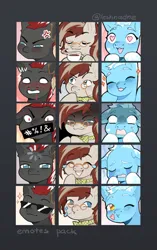 Size: 1311x2088 | Tagged: safe, artist:pandachenn, derpibooru import, oc, pony, emoji, emotes, emoticon, image, png, sticker