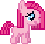 Size: 64x62 | Tagged: safe, derpibooru import, pinkie pie, earth pony, pony, animated, blinking, crying, eyes closed, female, filly, filly pinkie pie, gif, image, loop, pinkamena diane pie, sad, simple background, transparent background, younger