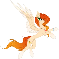 Size: 2821x2859 | Tagged: safe, artist:ouijaa, derpibooru import, oc, unofficial characters only, pegasus, pony, cel shading, chest fluff, coat markings, colored, colored wings, ear piercing, eye clipping through hair, eyebrows, eyelashes, gradient hair, gradient hooves, gradient mane, gradient tail, green eyes, gritted teeth, hair tie, image, jewelry, looking back, multicolored wings, necklace, open mouth, pegasus oc, pendant, piercing, png, raised hoof, raised hooves, rearing, shading, side view, simple background, slim, socks (coat marking), solo, spread wings, tail, teeth, thin, transparent background, two toned wings, watermark, wings, wristband