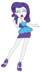 Size: 1813x2977 | Tagged: safe, artist:gmaplay, derpibooru import, rarity, equestria girls, equestria girls series, eyes closed, female, image, marshmelodrama, open mouth, png, rarity being rarity, rarity peplum dress, simple background, solo, transparent background