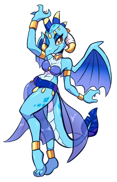 Size: 1348x2095 | Tagged: suggestive, artist:jamoart, derpibooru import, edit, princess ember, anthro, dragon, plantigrade anthro, anklet, armlet, belly dancer, belly dancer outfit, bracelet, breasts, busty princess ember, clothes, dragoness, eyelashes, female, horn, horn jewelry, image, jewelry, lizard breasts, looking at you, midriff, one eye closed, png, simple background, solo, transparent background, wings, wink