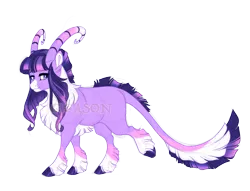 Size: 3800x2900 | Tagged: safe, artist:gigason, derpibooru import, oc, oc:tranquil, hybrid, image, magical lesbian spawn, obtrusive watermark, offspring, parent:bori the reindeer, parent:twilight sparkle, png, simple background, solo, transparent background, watermark