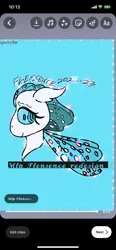 Size: 828x1792 | Tagged: safe, artist:enperry88, derpibooru import, oc, oc:flensence, unofficial characters only, changedling, changeling, blue background, changeling oc, cyan background, female, horn, image, kelpie eyes, little horn, looking at you, png, redesign, simple background, sparkles, wings