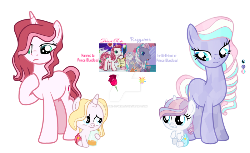 Size: 1280x780 | Tagged: safe, artist:hate-love12, derpibooru import, desert rose, potion nova, razzaroo, oc, oc:rosé red, pony, baby, baby pony, base used, deviantart watermark, g3, g3 to g4, g4, generation leap, image, obtrusive watermark, png, simple background, transparent background, watermark