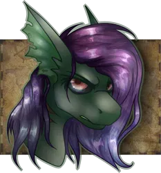Size: 1837x1969 | Tagged: safe, artist:chvrchgrim, derpibooru import, oc, oc:nixie, kelpie, monster pony, pony, angry, angry eyes, black sclera, ear fins, female, fins, image, png, purple hair, scowl, sea monster, solo, wet, wet mane
