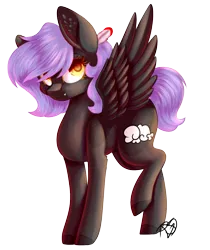 Size: 1341x1599 | Tagged: safe, artist:ohhoneybee, artist:prettyshinegp, derpibooru import, oc, unofficial characters only, pegasus, pony, collaboration, ear fluff, image, pegasus oc, png, signature, simple background, transparent background, wings