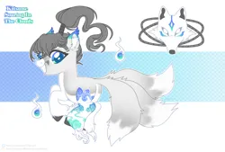 Size: 1280x863 | Tagged: safe, artist:elberas, derpibooru import, oc, unofficial characters only, original species, pony, grin, image, jpeg, kitsune, kitsune pony, smiling, solo
