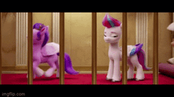 Size: 360x202 | Tagged: safe, derpibooru import, screencap, pipp petals, zipp storm, pegasus, pony, my little pony: a new generation, my little pony: the movie, spoiler:my little pony: a new generation, animated, armor, bars, carpet, duo focus, female, g5, gif, hopping, image, looking down, male, mare, prancing, red carpet, reversed, rolling, royal guard, royal guard armor, royal sisters (g5), siblings, silly, sisters, stallion, unshorn fetlocks