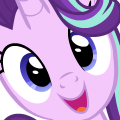 Size: 240x240 | Tagged: safe, artist:vandercat, derpibooru import, starlight glimmer, pony, unicorn, bust, close-up, cute, face, female, hi anon, image, mare, meme, png, portrait, silly, silly face, silly pony, smiling, solo