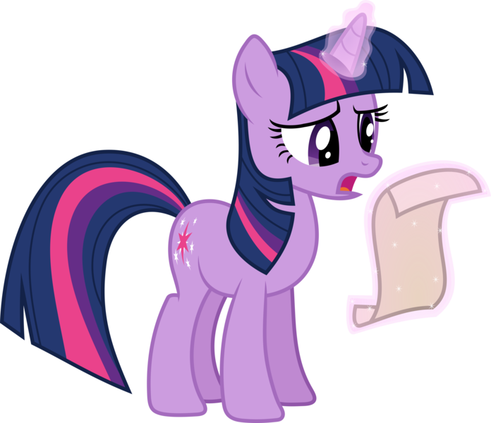 Size: 4585x3950 | Tagged: safe, artist:starryshineviolet, derpibooru import, twilight sparkle, pony, unicorn, aura, female, high res, image, levitation, magic, mare, open mouth, png, scroll, simple background, solo, telekinesis, transparent background, unicorn twilight, vector