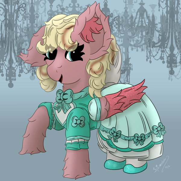 Size: 3000x3000 | Tagged: safe, artist:spiroudada, derpibooru import, oc, unofficial characters only, pegasus, pony, bow, clothes, cute, dress, female, image, mare, png, princess dress, ribbon, shoes, simple background, solo, victorian dress