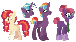 Size: 972x539 | Tagged: safe, derpibooru import, oc, unofficial characters only, earth pony, pony, unicorn, base used, image, magical lesbian spawn, offspring, parent:cheerilee, parent:fire flare, parent:moondancer, parent:rolling thunder, png, simple background, transparent background
