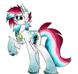 Size: 1556x1477 | Tagged: safe, derpibooru import, lightning bolt, white lightning, oc, oc:bangshot, unofficial characters only, earth pony, pony, charm, coat markings, colored hooves, earth pony oc, female, fireworks, image, jewelry, lightning, mare, multicolored hair, necklace, png, raised hoof, simple background, socks (coat marking), solo, unshorn fetlocks, white background