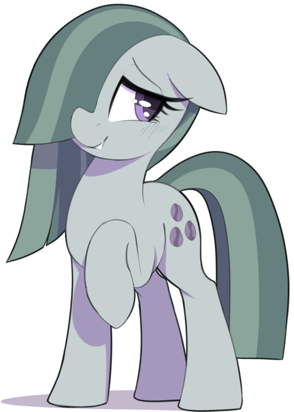 Size: 1000x1400 | Tagged: safe, artist:thebatfang, derpibooru import, marble pie, earth pony, pony, cute, female, hair over one eye, image, marblebetes, mare, png, raised hoof, simple background, solo, transparent background