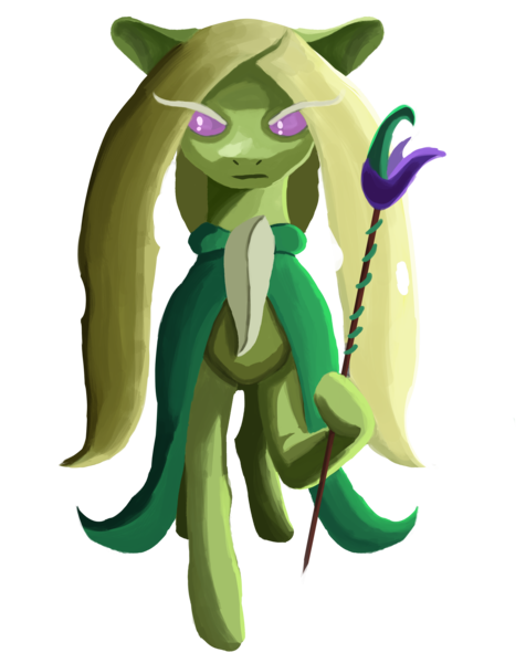 Size: 2800x3530 | Tagged: safe, artist:tazool, derpibooru import, oc, oc:green lily, pony, derpibooru community collaboration, 2023 community collab, derpibooru exclusive, female, front view, image, looking at you, png, solo, staff, story included