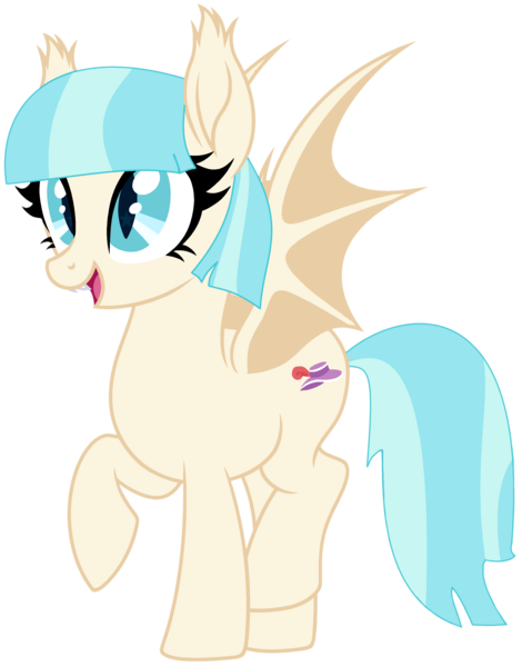 Size: 2713x3463 | Tagged: safe, artist:starshade, artist:twilyisbestpone, derpibooru import, coco pommel, bat pony, pony, base used, bat ears, bat eyes, bat ponified, bat wings, cocobetes, cute, ear tufts, female, happy, high res, image, missing accessory, png, race swap, raised hoof, simple background, slit pupils, solo, spread wings, starry eyes, transparent background, weapons-grade cute, wingding eyes, wings